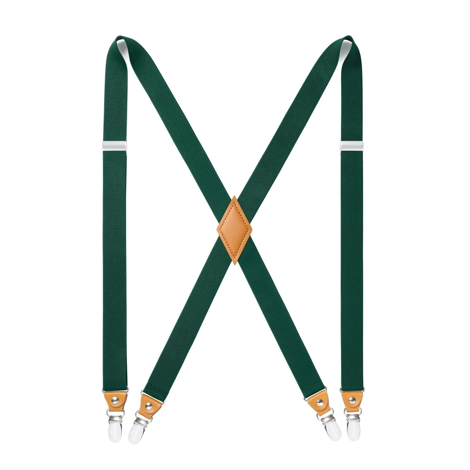 Stylish Suspender Set – 1" Adjustable, Vibrant Green – Effortless Fit!
